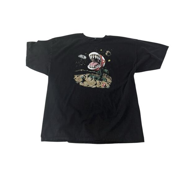 Star Wars & Mario Bros. Mashup T Shirt Size XL Vintage 2000s See Measurements - Picture 1 of 6